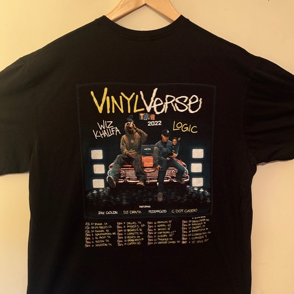 Fruit of the Loom Shirts Wiz Khalifa And Logic Vinyl Verse Tour